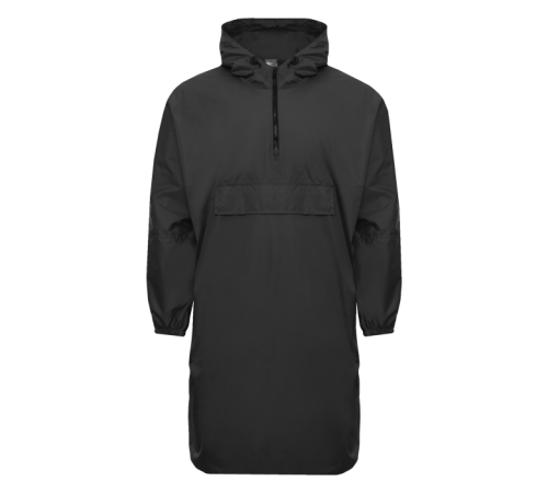 Дождевик анорак STAN с карманом, 61 Чёрный 46-48/S/M