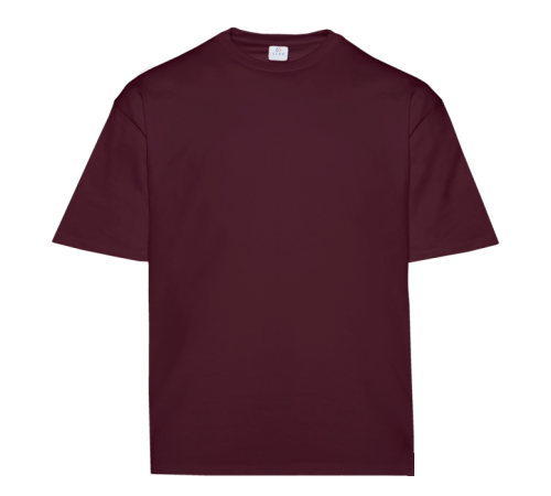 Футболка унисекс оверсайз STAN хлопок 260, 156 Бордовый 44/XS