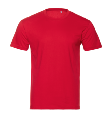 Футболка унисекс хлопок 150, 52, Красный
