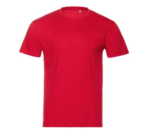 Футболка унисекс хлопок 150, 52 Красный 48/M
