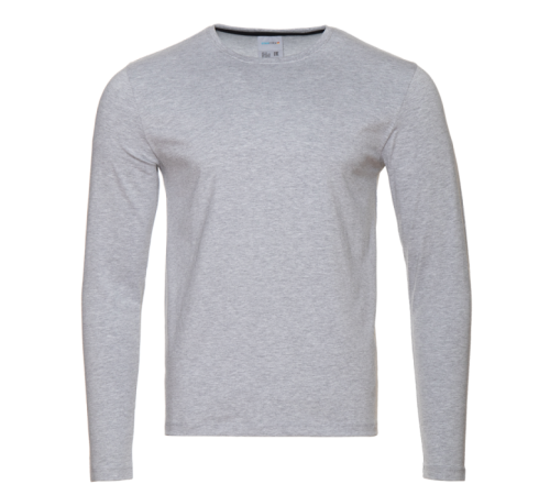 Футболка унисекс с длинным рукавом STAN хлопок/эластан 180, 35 Серый меланж 46/S