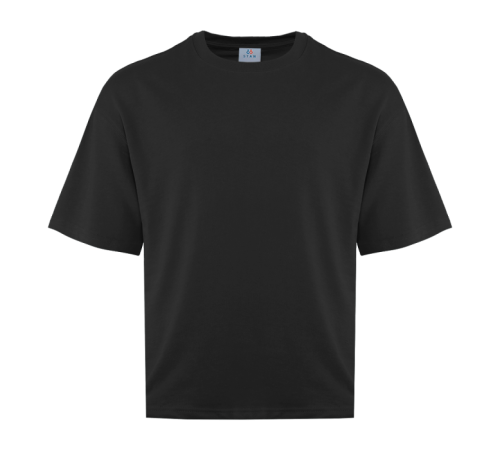 Футболка унисекс оверсайз STAN хлопок/полиэстер 260, 40 Чёрный 52/XL