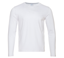 Футболка унисекс с длинным рукавом STAN хлопок/эластан 180, 35, Белый