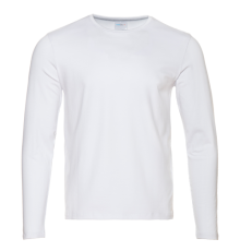 Футболка унисекс с длинным рукавом STAN хлопок/эластан 180, 35, Белый