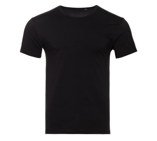 Футболка мужская STAN хлопок/эластан 180, 37 Чёрный 44/XS