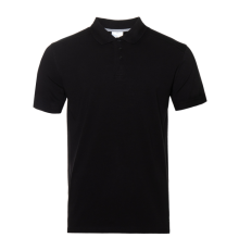 Рубашка поло унисекс STAN хлопок/эластан 200, 05, Чёрный