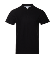 Рубашка поло унисекс STAN хлопок/полиэстер 185, 104, Чёрный