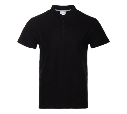 Рубашка поло унисекс STAN хлопок/полиэстер 185, 104 Чёрный 4XL