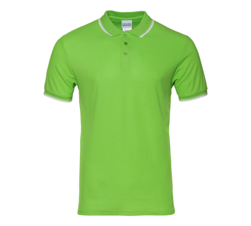 Рубашка поло унисекс STAN с окантовкой хлопок/полиэстер 185, 04T Ярко-зелёный 44/XS