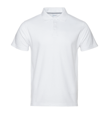 Рубашка поло унисекс STAN хлопок/полиэстер 185, 104, Белый