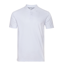 Рубашка поло унисекс STAN хлопок 185, 04U, Белый