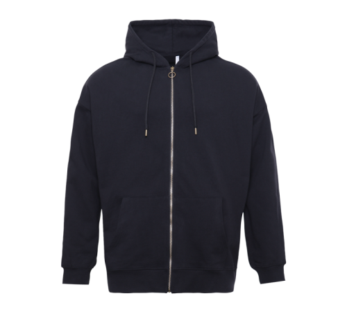 Толстовка Единый размер One size, с капюшоном на молнии футер без начёса 350, 72 Чёрный ONE SIZE/ONE SIZE