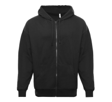 Толстовка STAN оверсайз на молнии с капюшоном футер без начёса 240, 99, Чёрный
