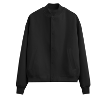 Бомбер унисекс STAN футер без начеса 340, 70, Чёрный