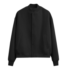 Бомбер унисекс STAN футер без начеса 340, 70, Чёрный