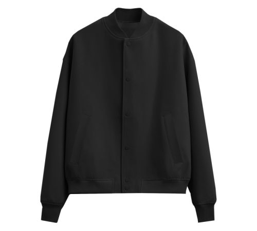 Бомбер унисекс STAN футер без начеса 340, 70 Чёрный 46/S