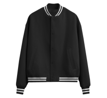 Бомбер унисекс STAN футер без начеса с контрастом 340, 71, Чёрный