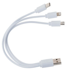 Кабель USB 3 в 1 (Micro, Type-C, Lightning)