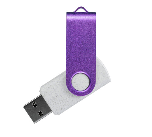 Флешка TWI ECO Белая с фиолетовым V14027.07.11.32ГБ3.0
