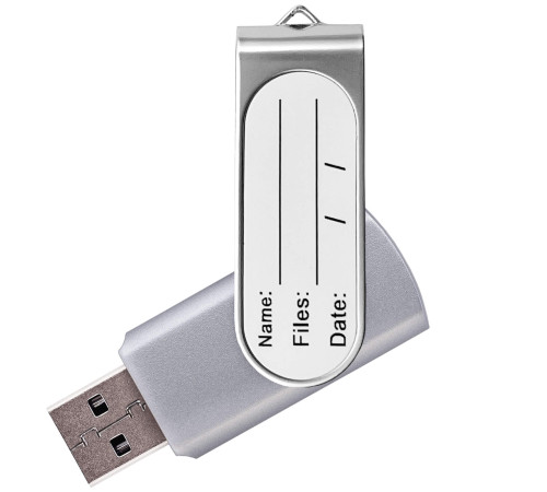 Флешка TWI STICKER Серебристая V14110.06.32ГБ